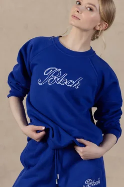 Fashion Bloch Off Duty Terry Crew Sweater | Satin Sky