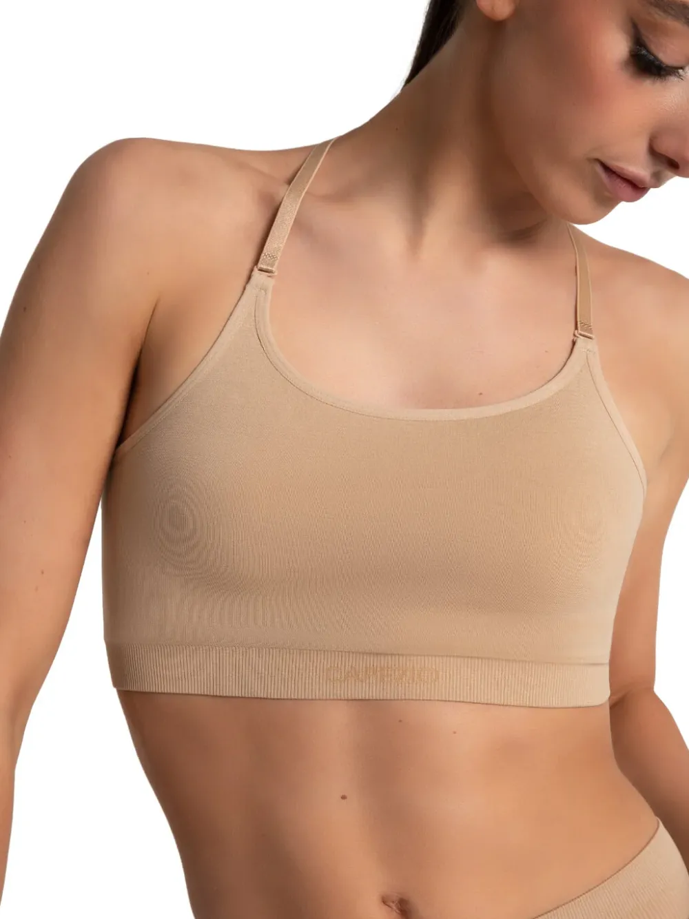 Clearance Capezio Seamless Convertible Longline Bra | Adult