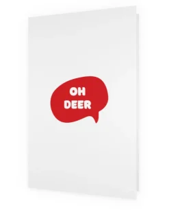 Fashion Dancewear Nation Christmas Card | Oh Deer