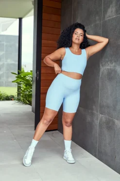 Hot Claudia Dean SALE | Seamless Bike Shorts | Blue