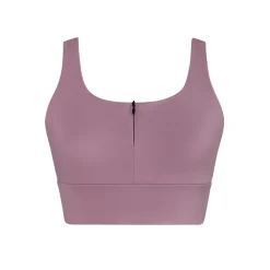 Discount Energetiks Elysia Zip Crop Top | Mauve Haze (Adult)
