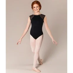 Clearance Energetiks Estella Mesh Leotard | Black | Child