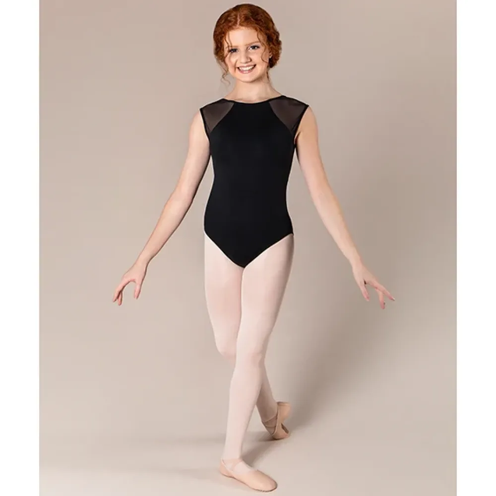 Clearance Energetiks Estella Mesh Leotard | Black | Child