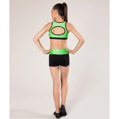New Energetiks Evelyn Metallic Crop Top | Child