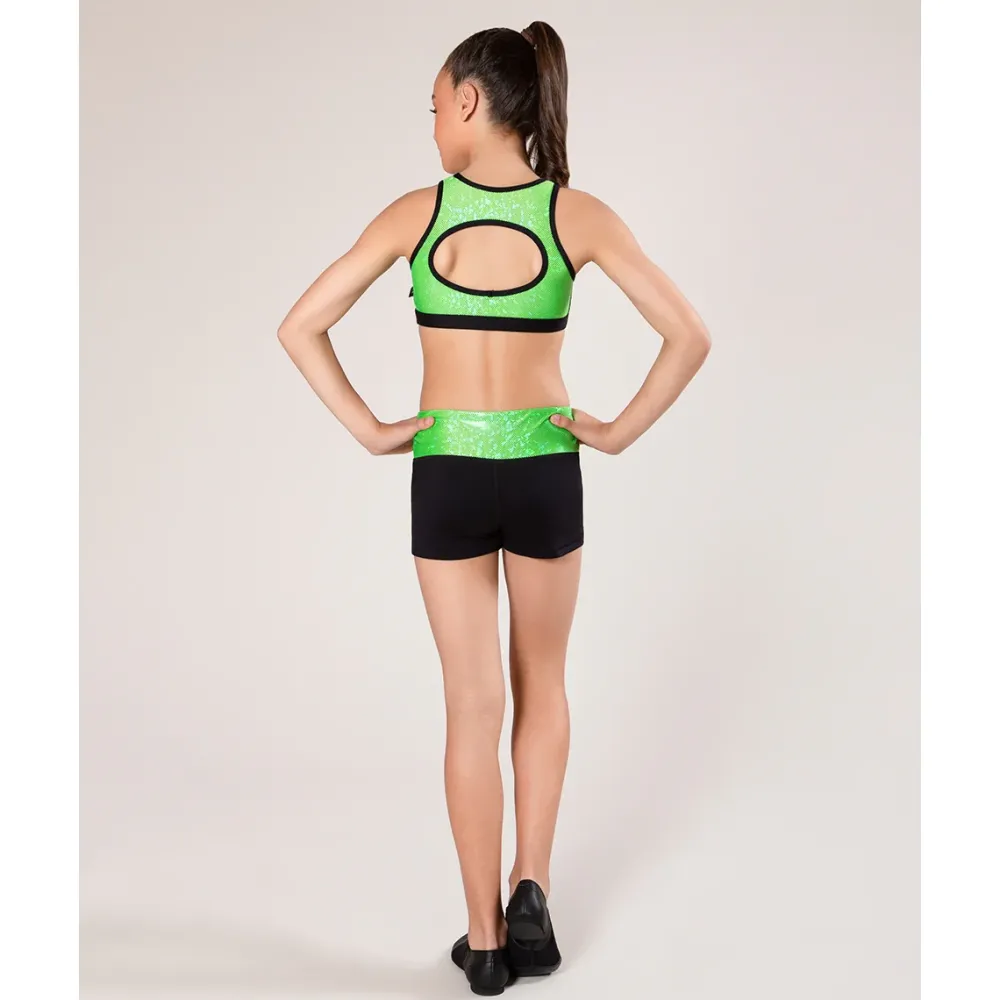 New Energetiks Evelyn Metallic Crop Top | Child