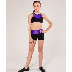New Energetiks Evelyn Metallic Crop Top | Child