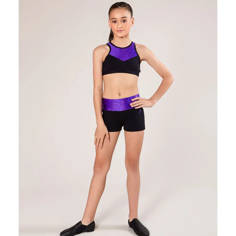 New Energetiks Evelyn Metallic Crop Top | Child