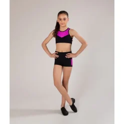 New Energetiks Evelyn Metallic Crop Top | Child