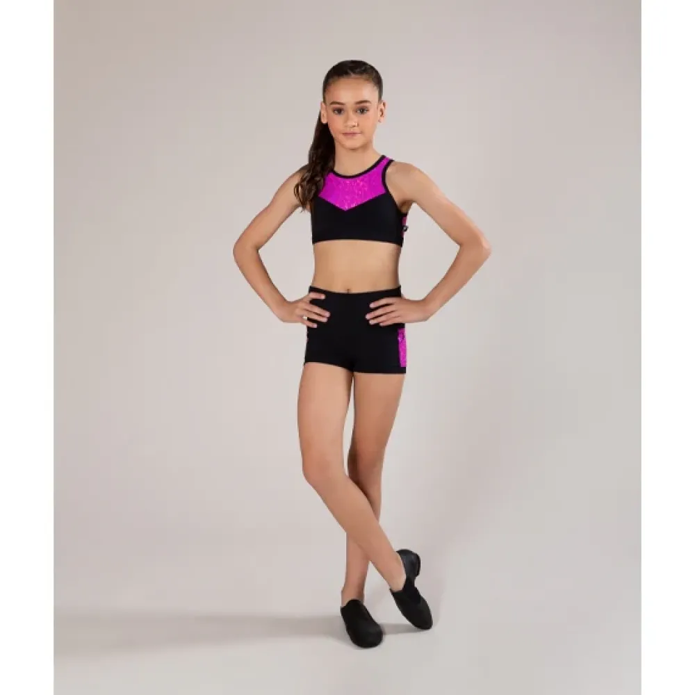 New Energetiks Evelyn Metallic Crop Top | Child