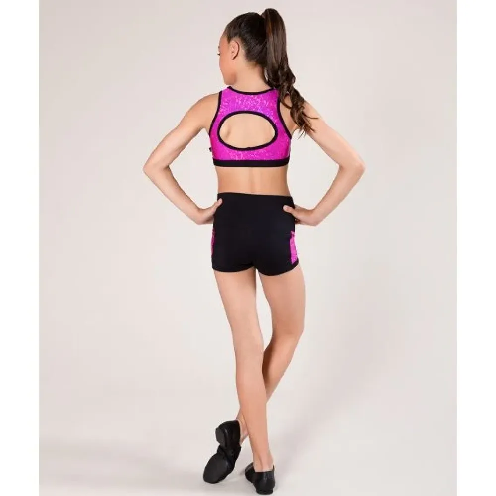 New Energetiks Evelyn Metallic Crop Top | Child