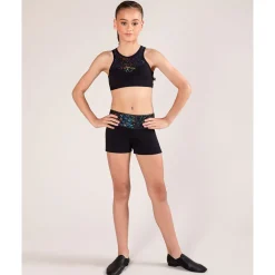 New Energetiks Evelyn Metallic Crop Top | Child