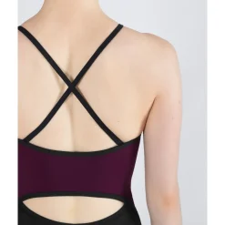Clearance Energetiks Isabelle Zip Leotard | Wine (Adult)