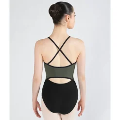 Discount Energetiks Isabelle Zip Leotard | Khaki (Adult)