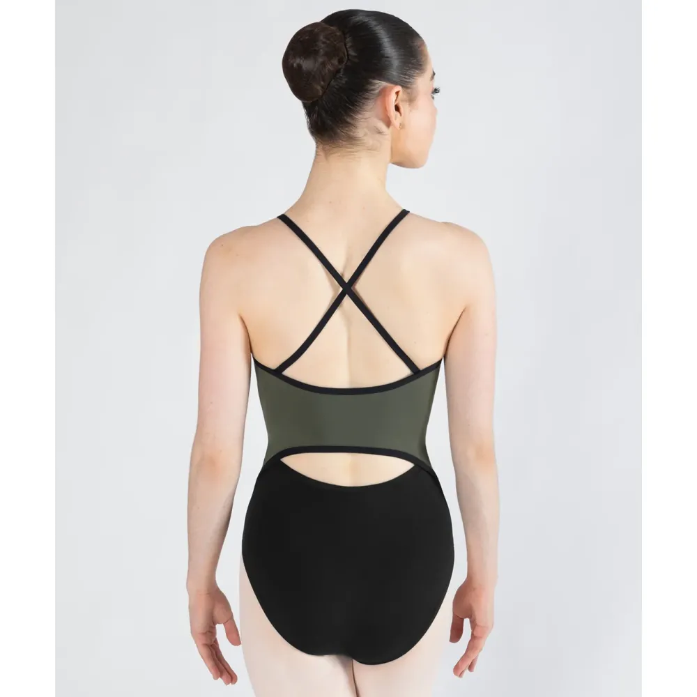 Discount Energetiks Isabelle Zip Leotard | Khaki (Adult)