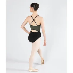 Discount Energetiks Isabelle Zip Leotard | Khaki (Adult)