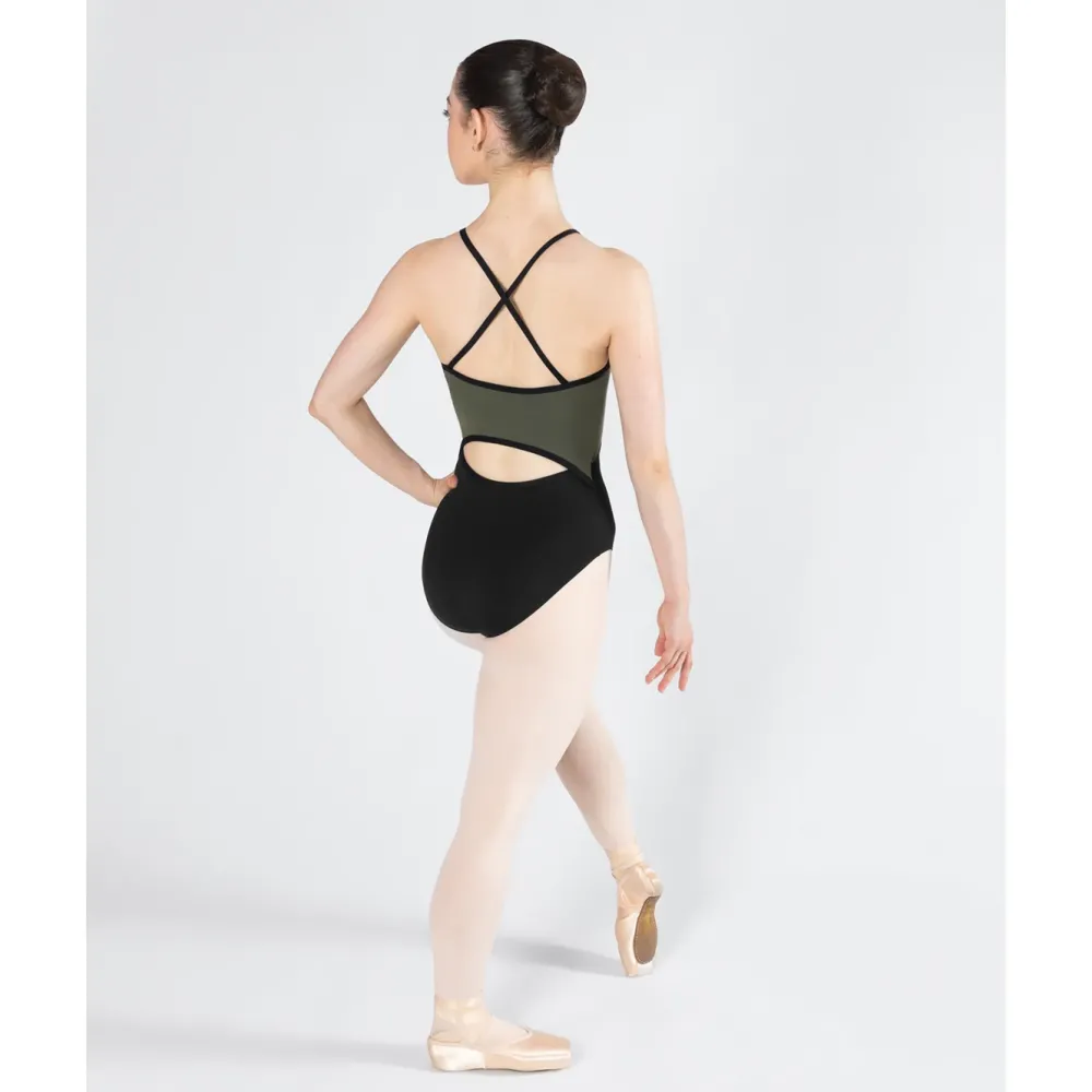 Discount Energetiks Isabelle Zip Leotard | Khaki (Adult)