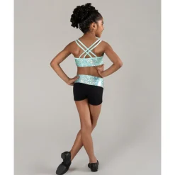Best Energetiks Roxy Metallic Crop Top | Child