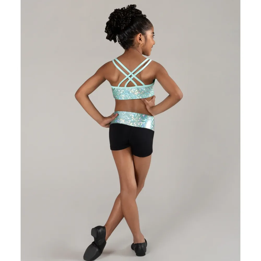 Best Energetiks Roxy Metallic Crop Top | Child