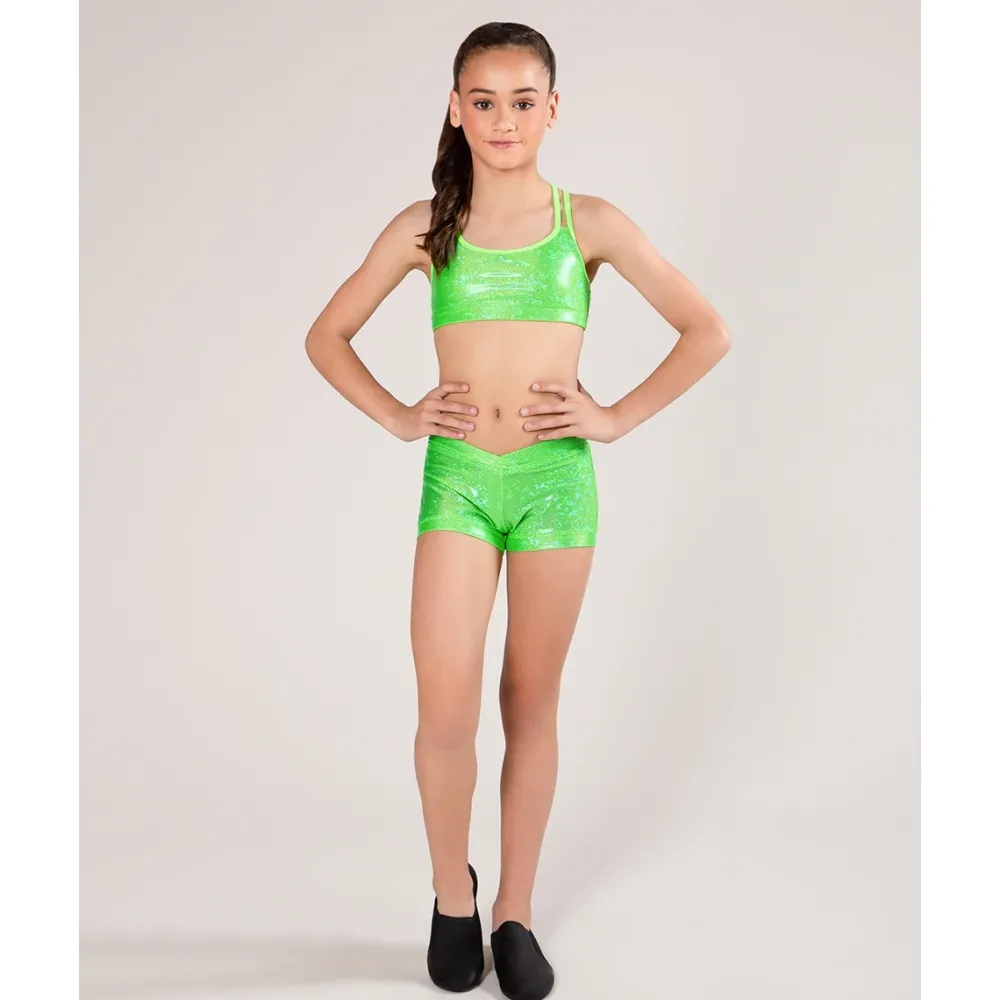 Best Energetiks Roxy Metallic Crop Top | Child
