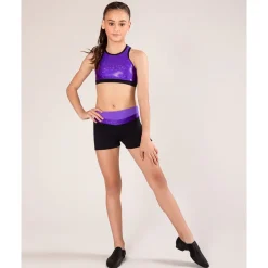 Clearance Energetiks Tilly Metallic Crop Top | Child