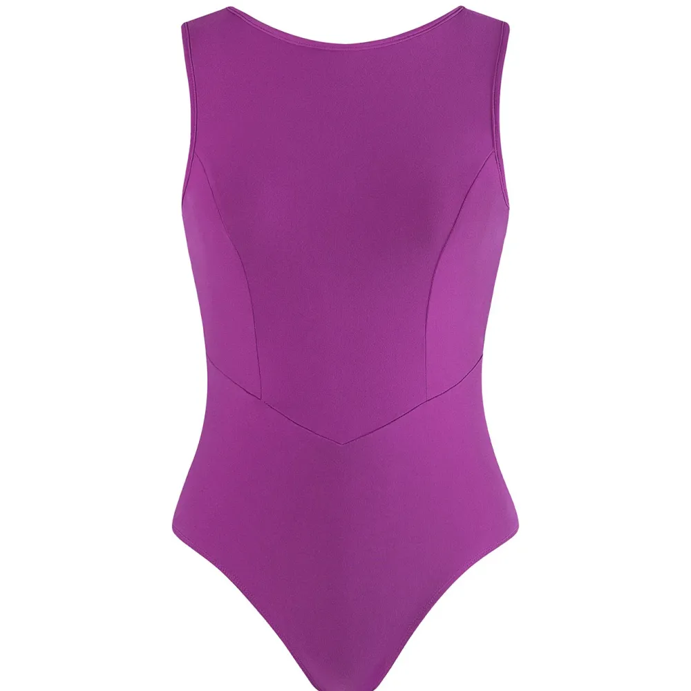 Sale Energetiks Veronica Low Back Leotard | Berry