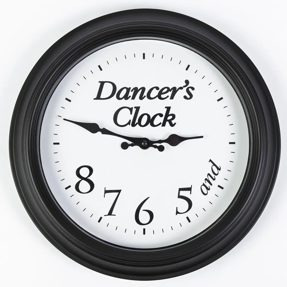 New Mad Ally Ballerina Clock - Black