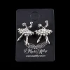 Best Mad Ally Diamante Ballerina Earrings