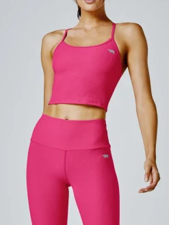 Fashion Running Bare SALE | Dharma Rib Sports Bra - Rosa