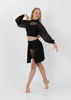 Discount Studio 7 Annabelle Crop Top | Black