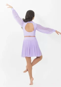 Fashion Studio 7 Annabelle Crop Top | Lilac