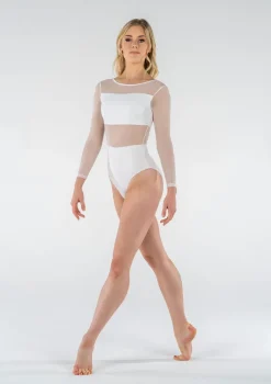 Clearance Studio 7 Cleo Leotard | White