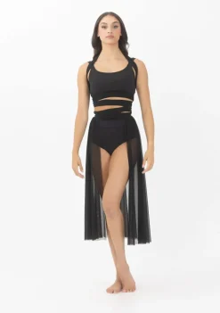 Best Studio 7 Convertible Mesh Overdress | Black