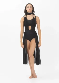 Best Studio 7 Convertible Mesh Overdress | Black