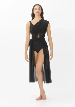 Best Studio 7 Convertible Mesh Overdress | Black