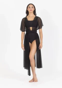 Best Studio 7 Convertible Mesh Overdress | Black