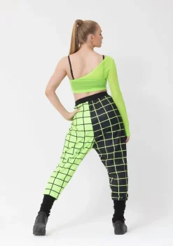 Sale Studio 7 Geo Print Harem Pants | Neon Green