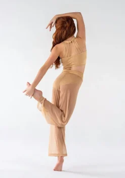 New Studio 7 Mesh Performance Crop | Cashew