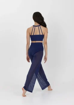 Hot Studio 7 Mesh Performance Crop | Navy