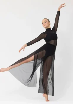 Sale Studio 7 Mesh Wrap Pants | Black