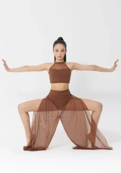 Discount Studio 7 Mesh Wrap Pants | Mocha