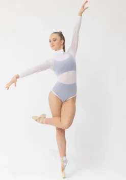 Discount Studio 7 Sammy Mesh Leotard | White