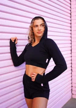 Sale Studio 7 Warm Up Cropped Hoodie | Adult