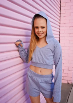 New Studio 7 Warm Up Cropped Hoodie | Child