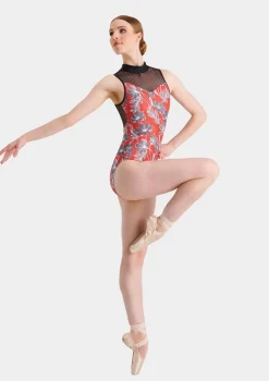 New Uactiv Emily Leotard - Red Floral
