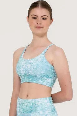 Clearance Uactiv June Crop Top | Blue Sprinkle