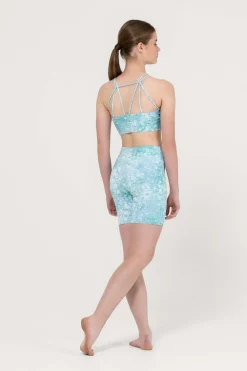 Clearance Uactiv June Crop Top | Blue Sprinkle
