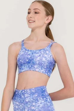 Online Uactiv June Crop Top | Purple Sprinkle
